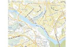 Map showing the location of Ruisseau Desjardins in Gatineau. Photo: Screenshot by Sophie Demers 