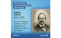 Pierre Fortin. Affiche : Gracieuseté du ministère de la Culture et des Communications du Québec