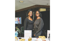 From left to right, Diarra and Ami Nuwame, who founded the event with their sister Divanita, during the 2025 edition of the Afro-Excellence fair. Credit: Courtesy