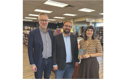 De gauche à droite, dans l’ordre, Stéphane Vigneault, Raphaël Déry et Anne-Marie Boucher. Photo : École ensemble